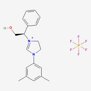 1-[(R)-2-Hydroxy-1-phenylethyl]-3-(3,5-dimethylphenyl)-4,5-dihydro-1H-imidazolium Hexafluorophosphate