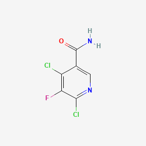 molecular formula C6H3Cl2FN2O B15360561 4,6-Dichloro-5-fluoro-pyridine-3-carboxamide 