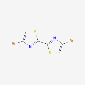 molecular formula C6H2Br2N2S2 B15360573 4-Bromo-2-(4-bromo-1,3-thiazol-2-yl)-1,3-thiazole 