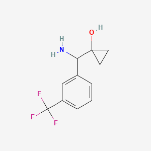 1-(Amino(3-(trifluoromethyl)phenyl)methyl)cyclopropanol