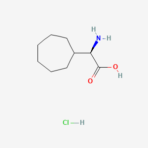 (2R)-2-amino-2-cycloheptyl-acetic acid;hydrochloride