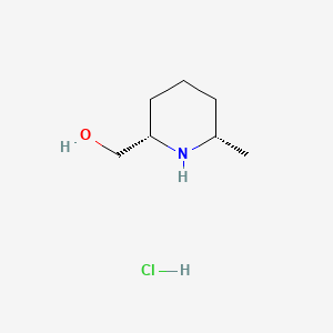 molecular formula C7H16ClNO B15360622 cis-(6-Methylpiperidin-2-YL)methanol hydrochloride 