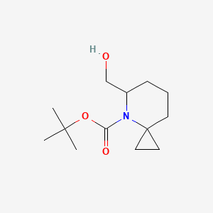 molecular formula C13H23NO3 B15360640 tert-butyl (5S)-5-(hydroxymethyl)-4-azaspiro[2.5]octane-4-carboxylate 