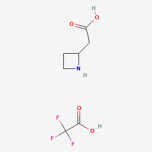 2-(Azetidin-2-yl)acetic acid;2,2,2-trifluoroacetic acid