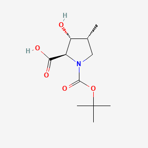 (2R,3R,4R)-1-tert-butoxycarbonyl-3-hydroxy-4-methyl-pyrrolidine-2-carboxylic acid