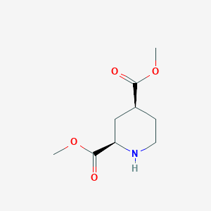 molecular formula C9H15NO4 B15360657 cis-Dimethyl piperidine-2,4-dicarboxylate 