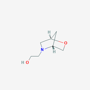 molecular formula C7H13NO2 B15360660 (1R,4R)-2-Oxa-5-azabicyclo[2.2.1]heptane-5-ethanol CAS No. 743438-26-8