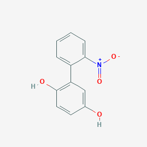 2-(2-Nitrophenyl)benzene-1,4-diol