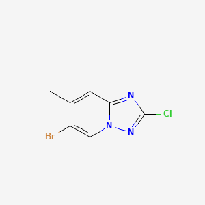 [1,2,4]Triazolo[1,5-a]pyridine, 6-bromo-2-chloro-7,8-dimethyl-