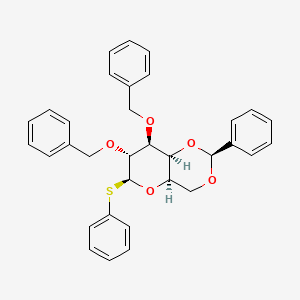 (2S,4aR,6S,7R,8S,8aS)-7,8-Bis(benzyloxy)-2-phenyl-6-(phenylthio)hexahydropyrano[3,2-d][1,3]dioxine