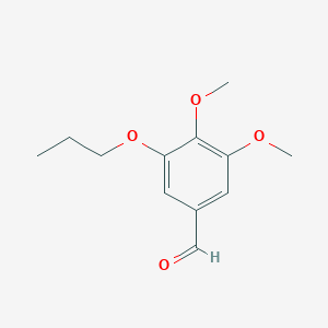 molecular formula C12H16O4 B15360810 3,4-dimethoxy-5-propoxyBenzaldehyde CAS No. 90132-19-7