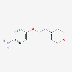 molecular formula C11H17N3O2 B15360880 5-(2-Morpholinoethoxy)pyridin-2-amine 