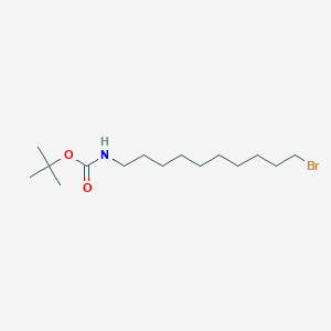 molecular formula C15H30BrNO2 B015361 10-(叔丁氧羰基氨基)-1-癸基溴 CAS No. 887353-29-9