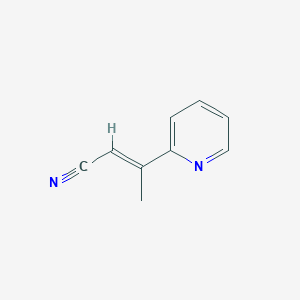 (2E)-3-(Pyridin-2-YL)but-2-enenitrile