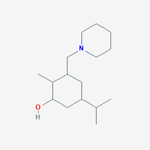 2-Methyl-3-(piperidin-1-ylmethyl)-5-(propan-2-yl)cyclohexanol