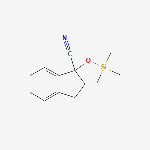 1-[(Trimethylsilyl)oxy]-2,3-dihydro-1H-indene-1-carbonitrile