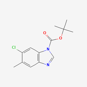 tert-Butyl 6-chloro-5-methyl-1H-benzo[d]imidazole-1-carboxylate