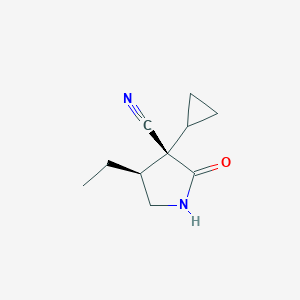 (3S,4S)-3-Cyclopropyl-4-ethyl-2-oxo-pyrrolidine-3-carbonitrile