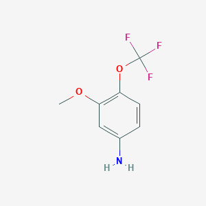 molecular formula C8H8F3NO2 B15362195 3-Methoxy-4-(trifluoromethoxy)aniline 