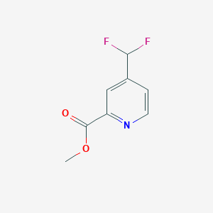 molecular formula C8H7F2NO2 B15362239 Methyl 4-(difluoromethyl)picolinate 