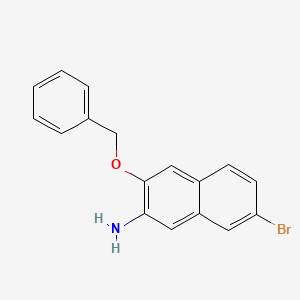 3-Benzyloxy-7-bromo-naphthalen-2-amine