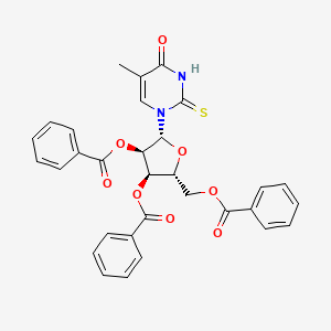 [(2R,3R,4R,5R)-3,4-dibenzoyloxy-5-(5-methyl-4-oxo-2-thioxo-pyrimidin-1-yl)tetrahydrofuran-2-yl]methyl benzoate