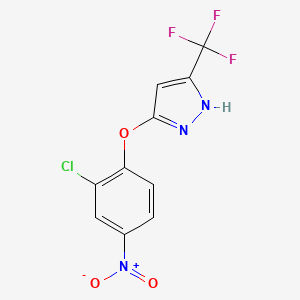 3-(2-chloro-4-nitrophenoxy)-5-(trifluoromethyl)-1H-pyrazole