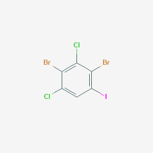 molecular formula C6HBr2Cl2I B15362298 2,4-Dibromo-3,5-dichloroiodobenzene 