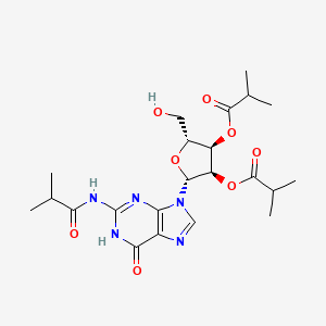 Guanosine, N-(2-methyl-1-oxopropyl)-, 2',3'-bis(2-methylpropanoate)