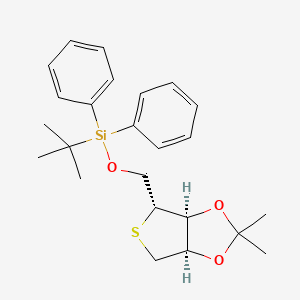 [(3aS,4R,6aR)-2,2-dimethyl-3a,4,6,6a-tetrahydrothieno[3,4-d][1,3]dioxol-4-yl]methoxy-tert-butyl-diphenylsilane