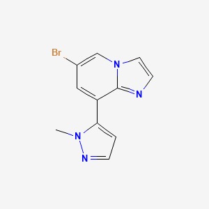 6-Bromo-8-(1-methyl-1H-pyrazol-5-yl)imidazo[1,2-a]pyridine