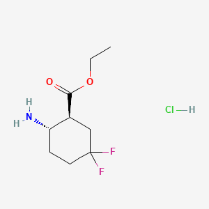 Ethyl (1S,2S)-2-amino-5,5-difluoro-cyclohexanecarboxylate hydrochloride