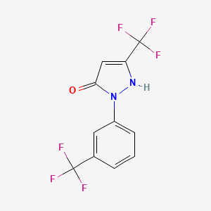 5-(trifluoromethyl)-2-[3-(trifluoromethyl)phenyl]-1H-pyrazol-3-one