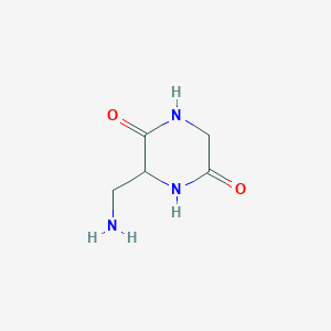 3-(Aminomethyl)piperazine-2,5-dione