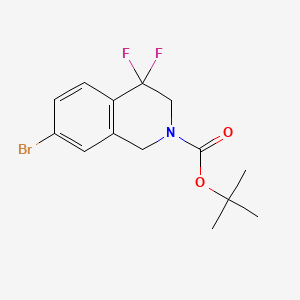 Tert-butyl 7-bromo-4,4-difluoro-1,3-dihydroisoquinoline-2-carboxylate