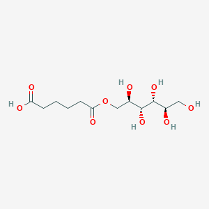 molecular formula C12H22O9 B15362424 6-oxo-6-[(2R,3R,4R,5R)-2,3,4,5,6-pentahydroxyhexoxy]hexanoic acid 