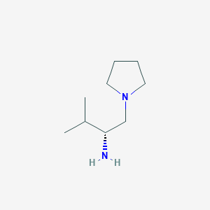 molecular formula C9H20N2 B15362443 (2r)-3-Methyl-1-(pyrrolidin-1-yl)butan-2-amine 