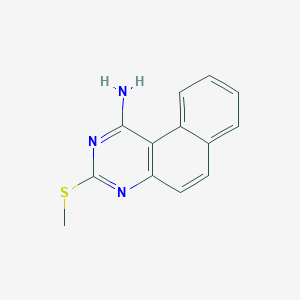 1-Amino-3-methylthiobenzo[f]quinazoline