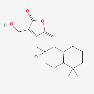 5-(Hydroxymethyl)-11,15,15-trimethyl-2,7-dioxapentacyclo[8.8.0.01,3.04,8.011,16]octadeca-4,8-dien-6-one