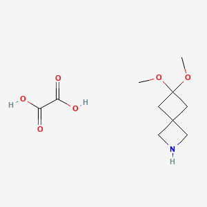 6,6-Dimethoxy-2-azaspiro[3.3]heptane;oxalic acid