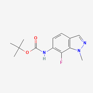 Tert-butyl N-(7-fluoro-1-methyl-indazol-6-YL)carbamate