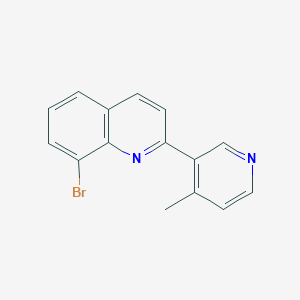 molecular formula C15H11BrN2 B15362673 8-Bromo-2-(4-methylpyridin-3-yl)quinoline 