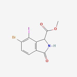 Methyl 6-bromo-7-iodo-3-oxoisoindoline-1-carboxylate