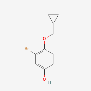 3-Bromo-4-(cyclopropylmethoxy)phenol