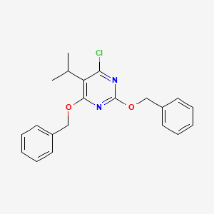 2,4-Bis(benzyloxy)-6-chloro-5-isopropylpyrimidine