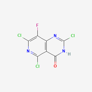 2,5,7-Trichloro-8-fluoro-3H-pyrido[4,3-D]pyrimidin-4-one