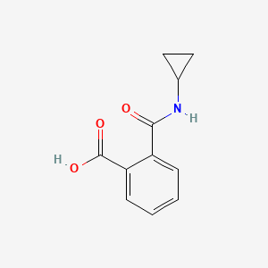 molecular formula C11H11NO3 B15363057 2-((Cyclopropylamino)carbonyl)benzoic acid 