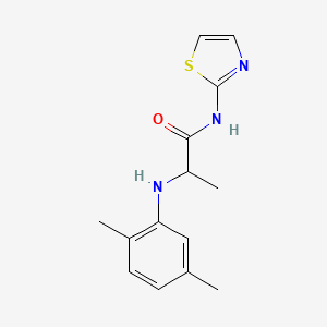 2-(2,5-Dimethyl-phenylamino)-N-thiazol-2-yl-propionamide