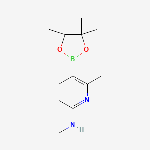 N,6-Dimethyl-5-(4,4,5,5-tetramethyl-1,3,2-dioxaborolan-2-YL)pyridin-2-amine