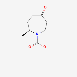 tert-butyl (2R)-2-methyl-5-oxo-azepane-1-carboxylate